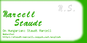 marcell staudt business card